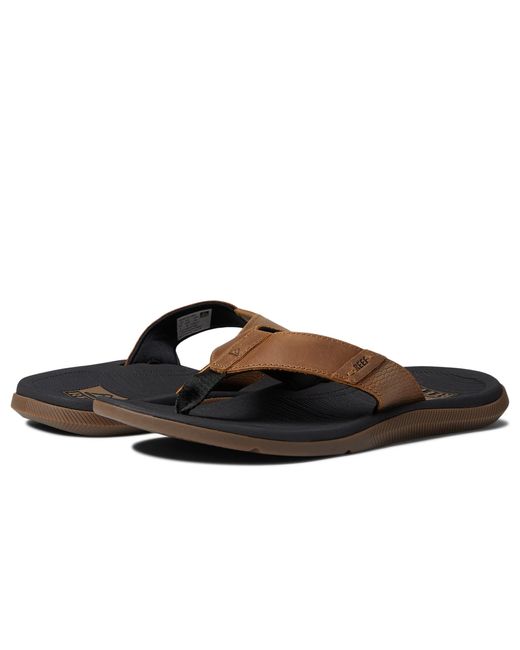 Reef Leather Santa Ana Le in Black for Men - Lyst