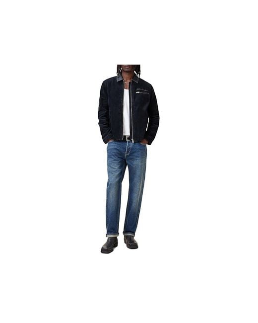 AllSaints Blue Rothwell Cord Jacket, Cotton for men