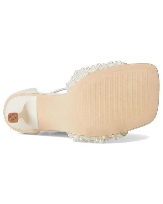 Steve Madden White Assume-P High Heels, Leather/Rubber