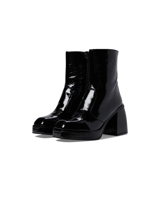 Free People Leather Ruby Shine Platform Boot in Black | Lyst