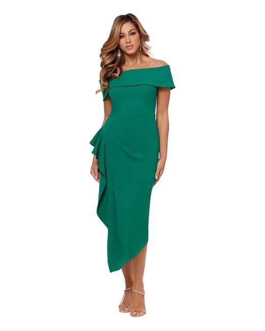 Betsy & adam shop off the shoulder dresses