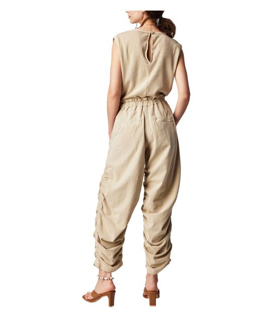 Free People Natural Mixed Media One-piece