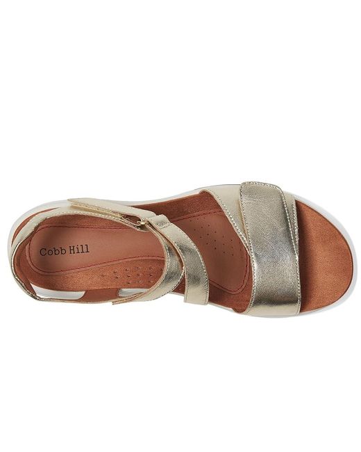 Cobb Hill Metallic Fiah Sandals 7.5 B