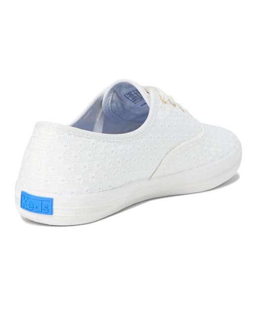 Keds White Champion Canvas Lace Up Shoes 6 B