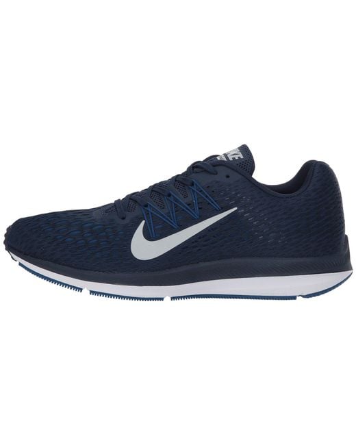 Nike Air Zoom Winflo 5 (midnight Navy/pure Platinum) Running Shoes in Blue  for Men | Lyst