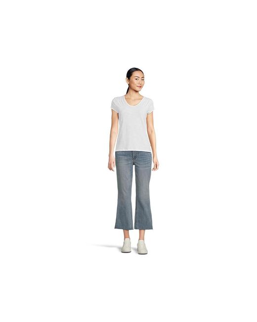 Kut From The Kloth Black Petite Kelsey High Rise Fab Ab Ankle Flare-Nset Leg Jeans, Cotton/Denim/Polyester