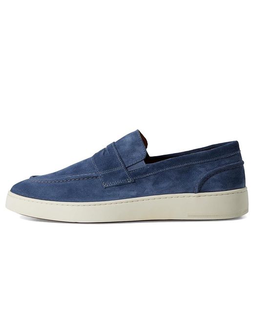 Allen Edmonds Blue Randsnkr 2.0 Slip-On Shoes Shoes Denim Suede/Gum Sole 9 D (M) for men