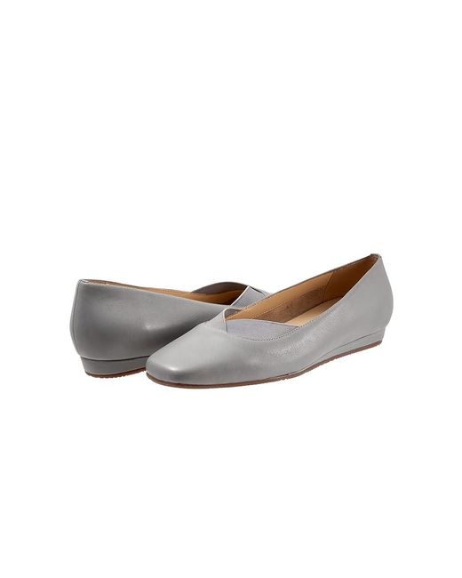 Softwalk® Gray Vianna Shoes 6.5 M (B) Leather