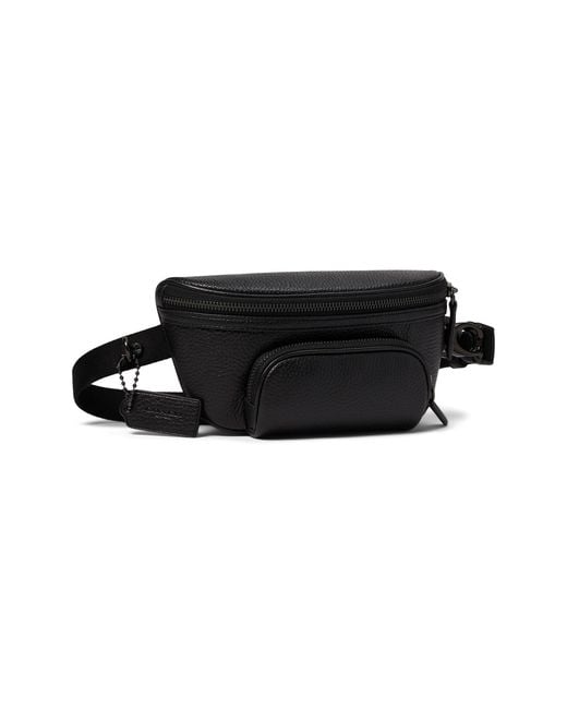 COACH S Beck Belt Bag In Pebble Leather in Black for Men | Lyst