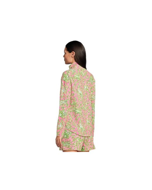 Lilly Pulitzer Multicolor Upf 50+ Skipper Popover Long Sleeve Pullover, Cotton/Polyester/Rayon