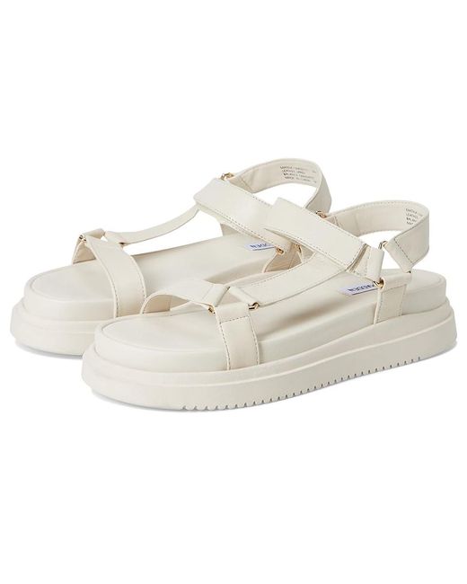 Steve Madden White Matina Sandals