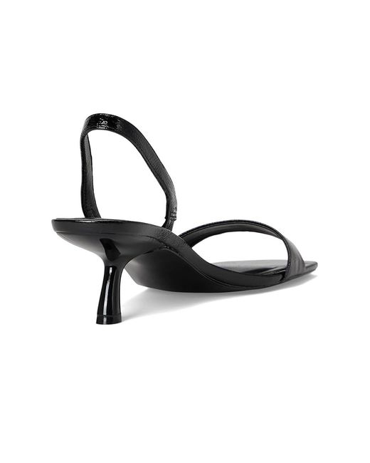 Steve Madden Black Isha Sandals, Leather/Rubber