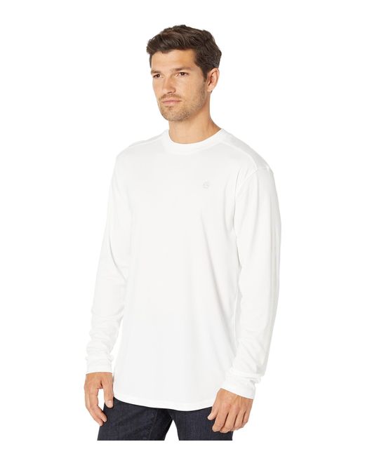 Wrangler Synthetic Atg Long Sleeve Performance Tee Shirt in White for ...