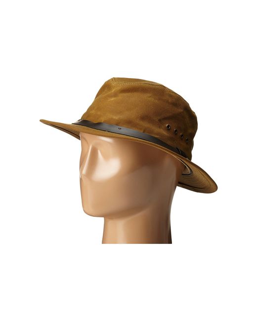 Filson Brown Tin Packer Hat
