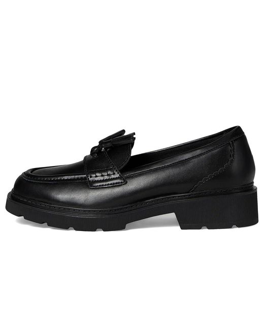 Clarks Black Lauryl Tassel Flat Shoes 9 B