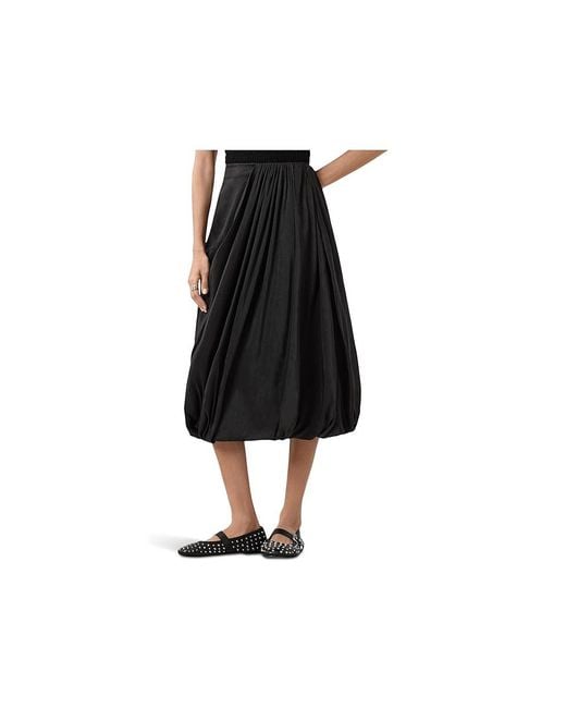AllSaints Black Nia Skirt Skirt 1 Uk 6 (Us 2) Cotton