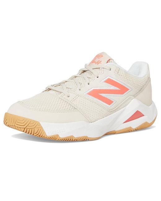 New Balance White Coco Delray Tennis Shoes Skate Shoes Bisque/Urgent 10 D