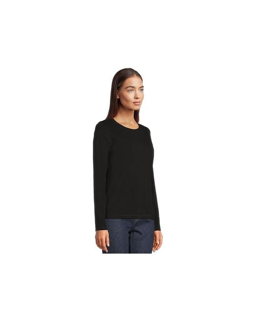 Madewell Black Northside Long Sleeve T-Shirts Clothing Xl 14-16) Cotton