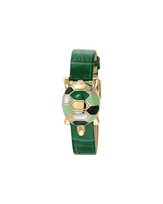 Tory Burch Turtle Croco Embossed Leather Watch in Green Lyst