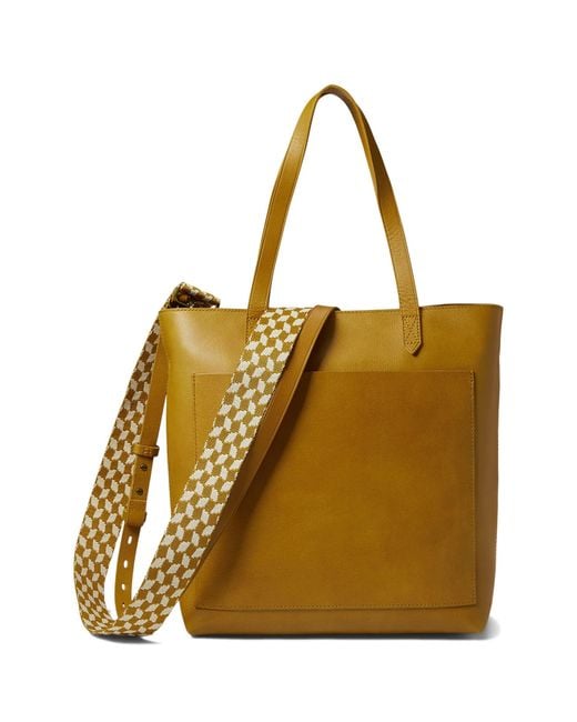 Madewell The Zip-top Medium Transport Tote: Webbing Strap Edition
