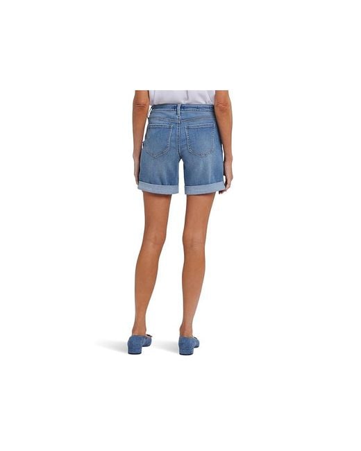 NYDJ Black Diana Shorts Shorts, Cotton/Denim/Elastane