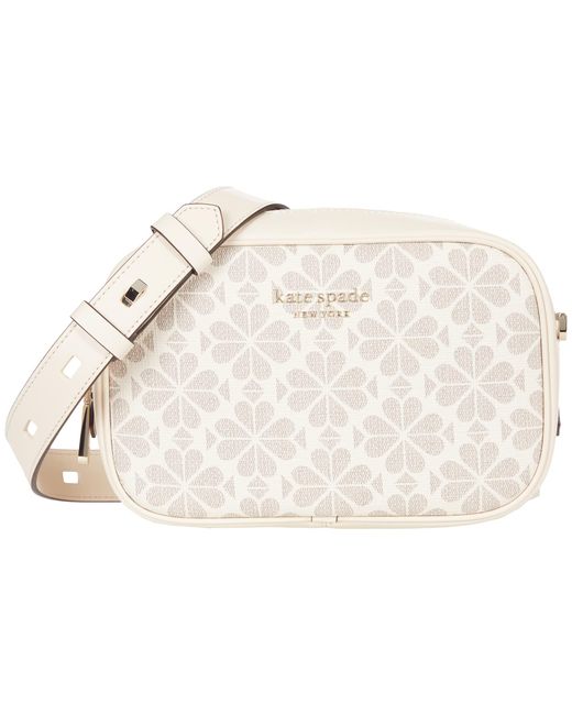 Kate Spade Infinite Spade Flower Coated Canvas Medium Camera Bag Lyst