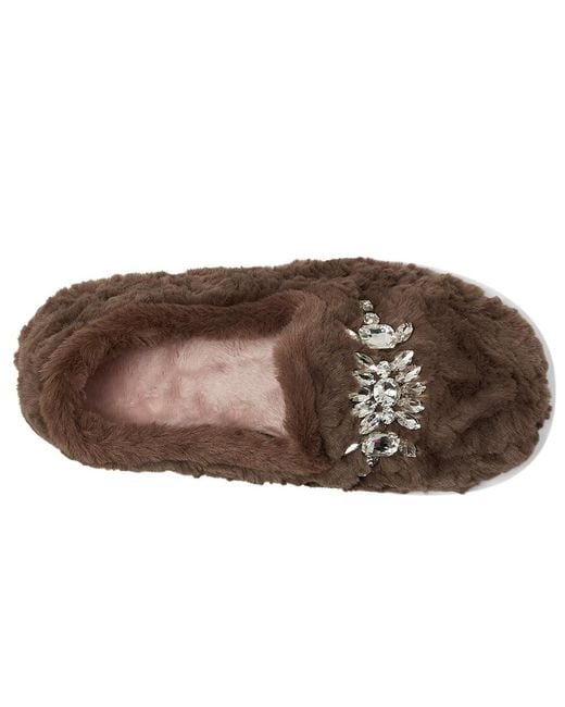 Free People Brown Slumber Party Loafer Slippers Slippers, Faux Fur
