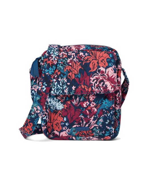 Vera Bradley Synthetic Performance Twill Small Crossbody Purse in Red