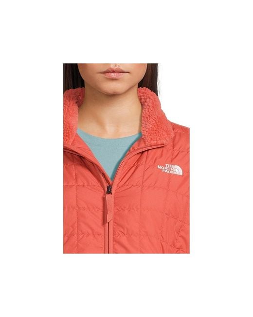 The North Face Red Junction Insulated Jacket Coat, Fleece/Nylon