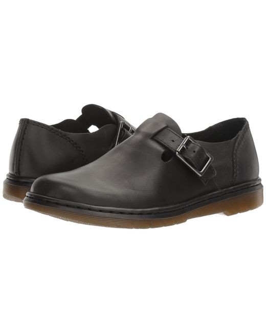 Dr. Martens Leather Patricia Buckle Shoe in Black for Men | Lyst
