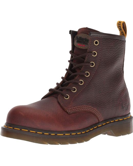 dr martens maple steel toe