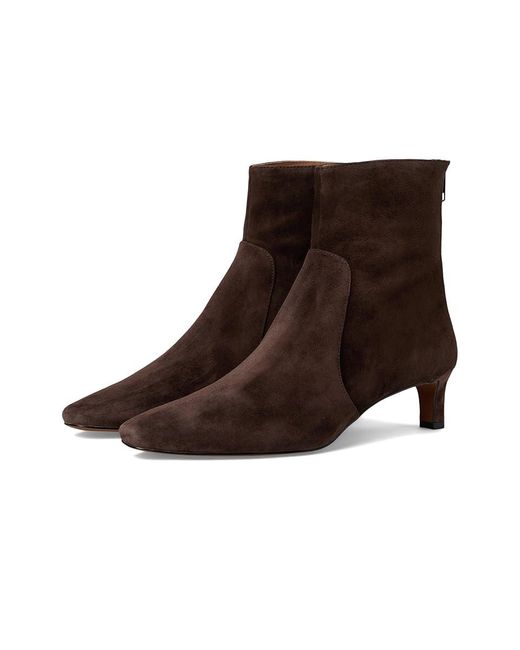 Madewell Brown Dimes Kitten Heel Boot