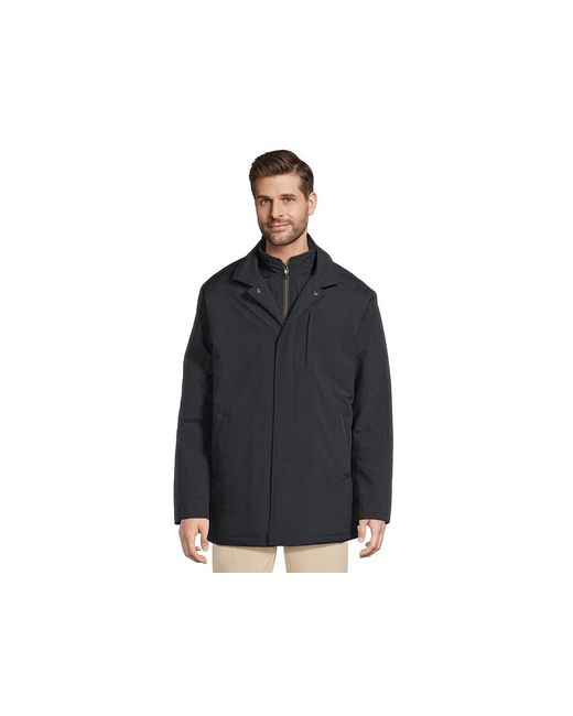 Johnston & Murphy Black Upton City Coat Jacket, Polyester for men