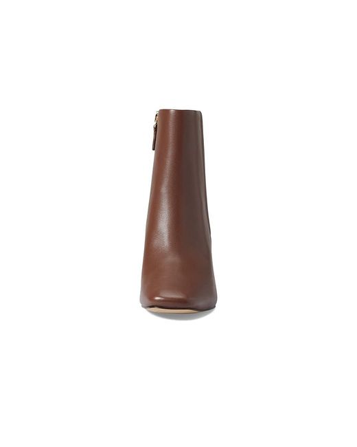 Cole Haan Brown Chrystie Square Bootie 75 Mm (Chestnut Leather) Shoes