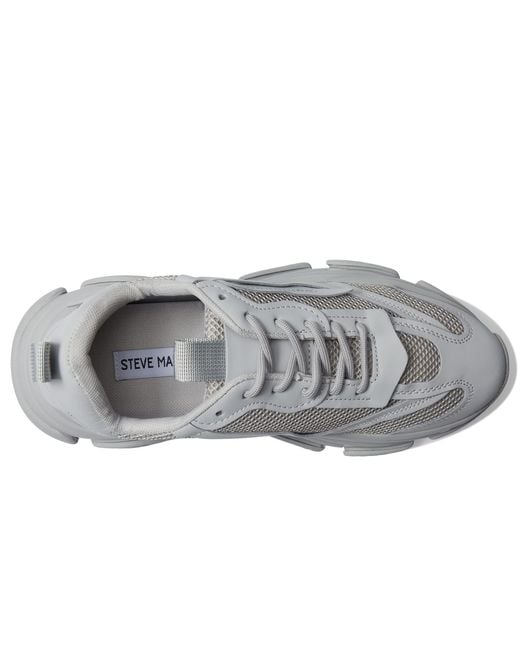 Womens Steve Madden Possession Platform Sneaker - Silver