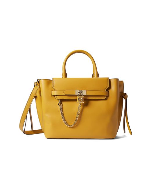 Michael kors sale hamilton satchel yellow
