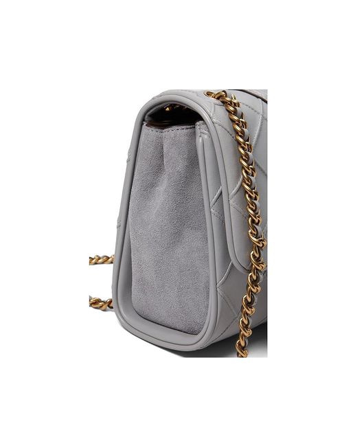 Tory Burch Gray Fleming Soft Convertible Shoulder Bag (Bay) Handbags