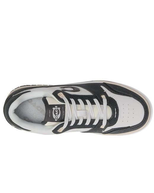 COACH Metallic Soho Sneaker With Denim Shoes, Leather