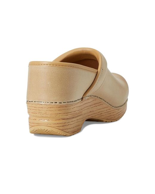 Dansko White Professional (Sand Milled Burnished) Clog Shoes