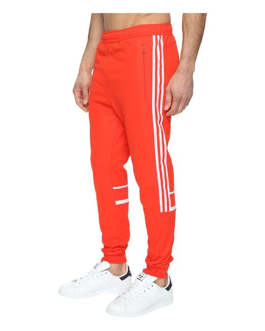 adidas Originals Cotton Challenger Track Pants in Red for Men | Lyst