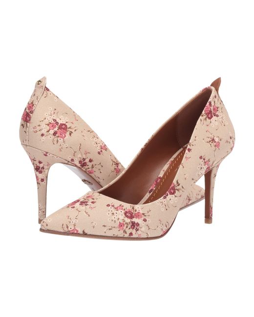 coach waverly 85mm pump with signature buckle