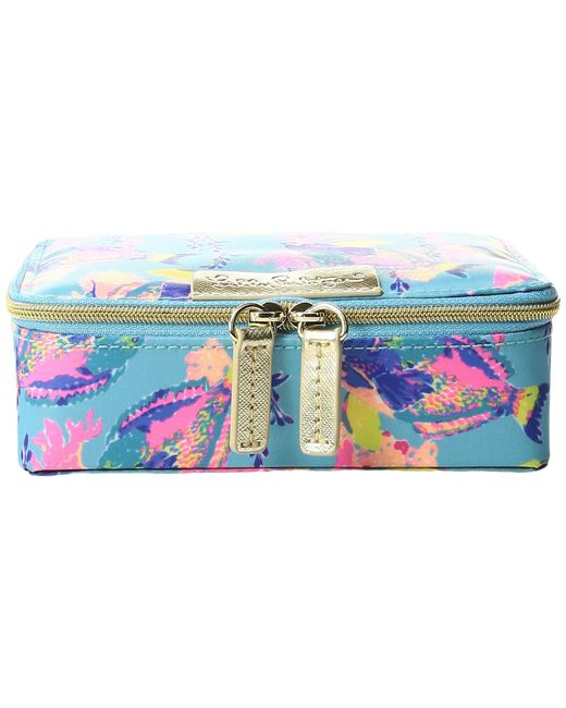 Lilly Pulitzer Blue Travel Jewelry Case