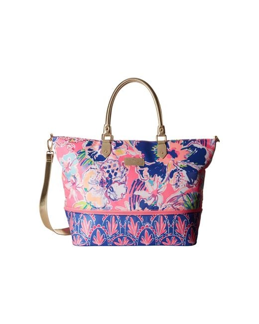Lilly Pulitzer Multicolor Expandable Weekender Travel Tote