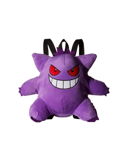 Madpax Purple Pokemon Gengar Plush Backpack for men