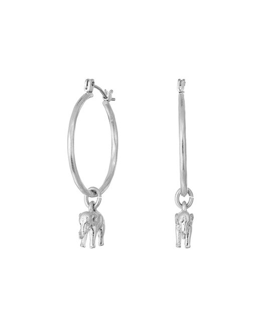 Lucky brand silver hoop earrings sales