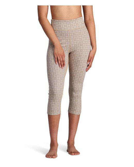Kari Traa Rose Light Base Layer Capri Pants in Natural Lyst