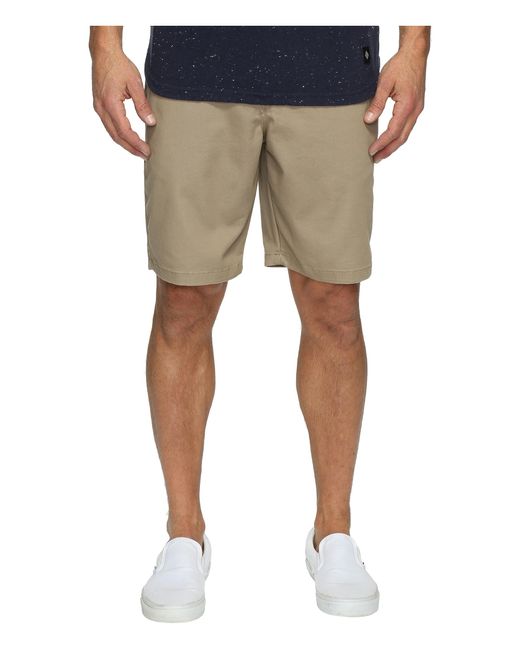 Vans Cotton Authentic Stretch Shorts 20" in Military Khaki (Natural) for  Men | Lyst