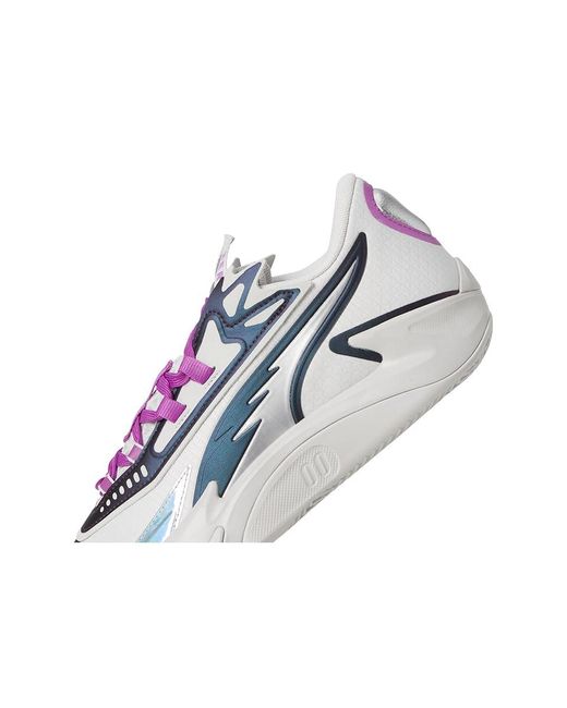 PUMA Gray Scoot Zeros Ii Basketball Shoes Basketball Shoes Feather/Wild Berry 7.5 D for men