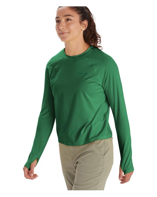 Marmot Green Windridge Long Sleeve Performance Shirt