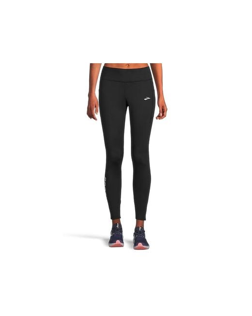 Brooks Black Momentum Thermal Tight 2.0 Clothing/Speed Logo, Polyester/Spandex
